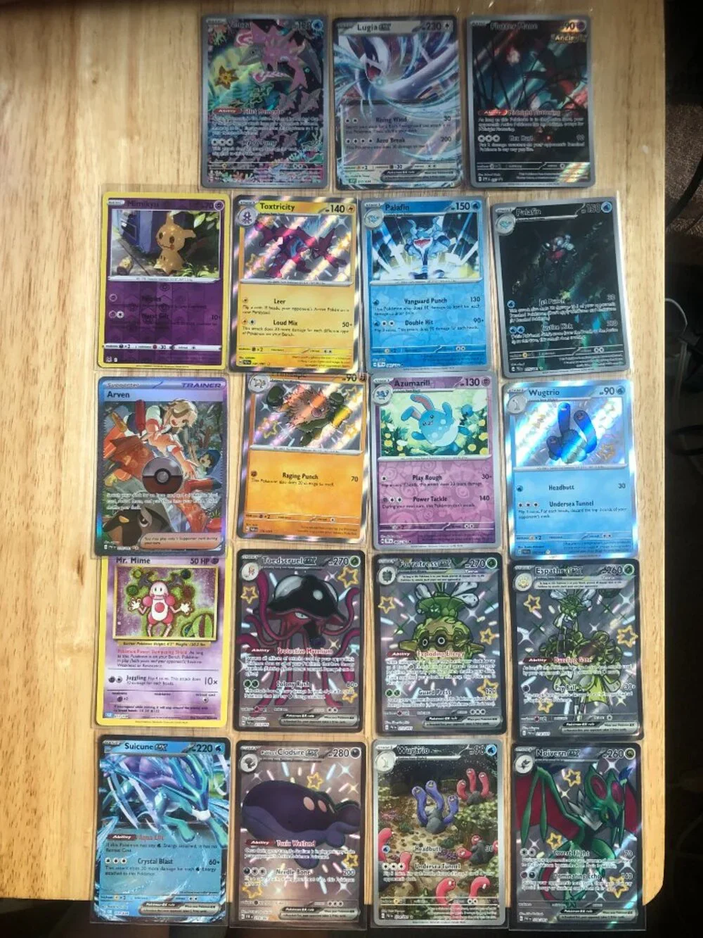Pokémon Scarlet & Violet Card Lot | Paldean Fates Shiny, ex, Full Arts + ETB Box
